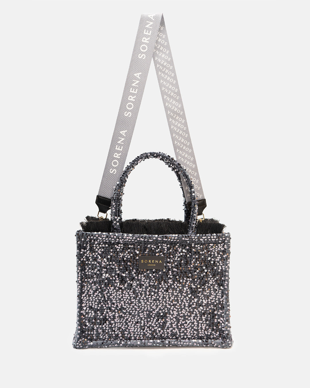 Noir Glam Medium Tote Bag
