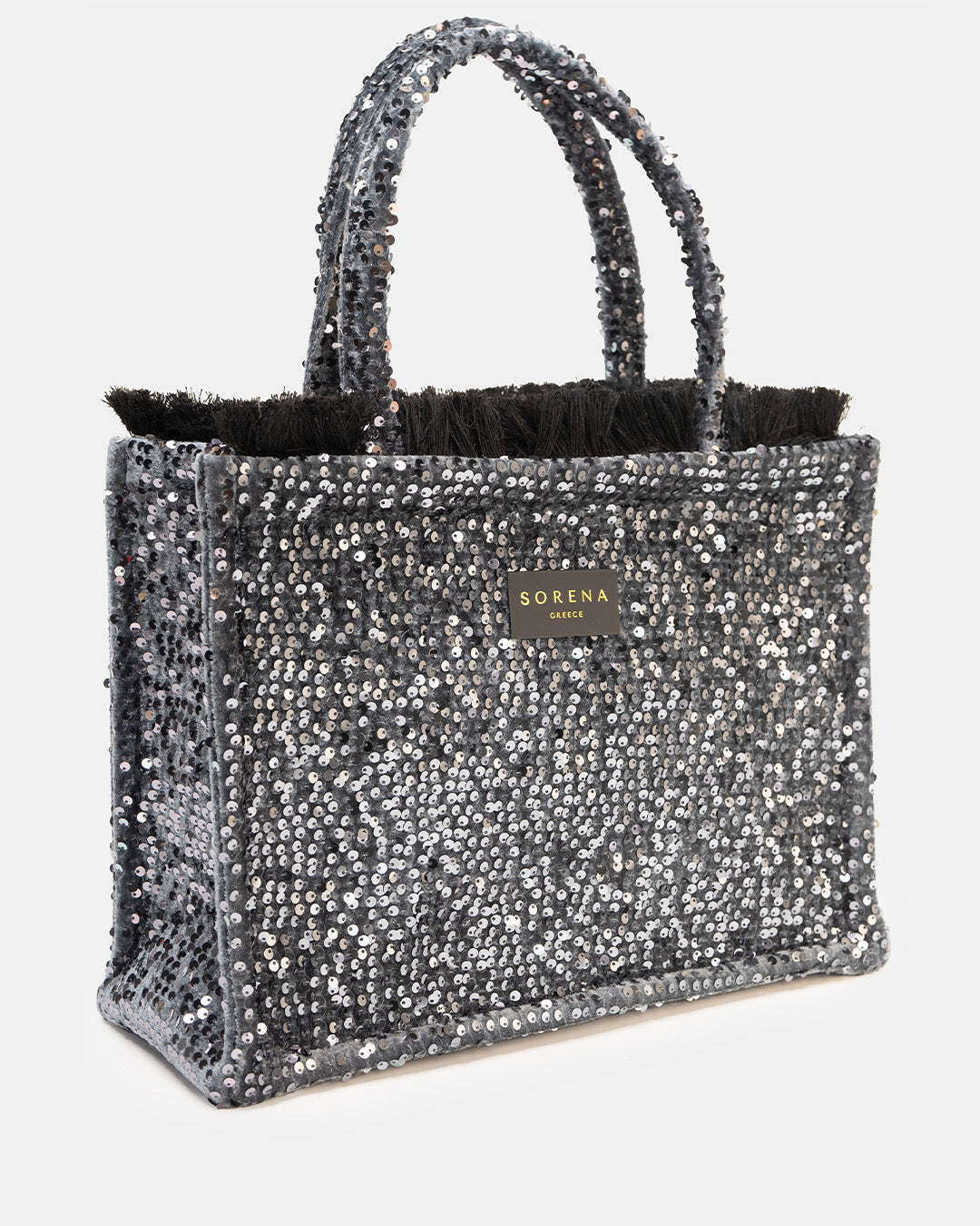Noir Glam Medium Tote Bag