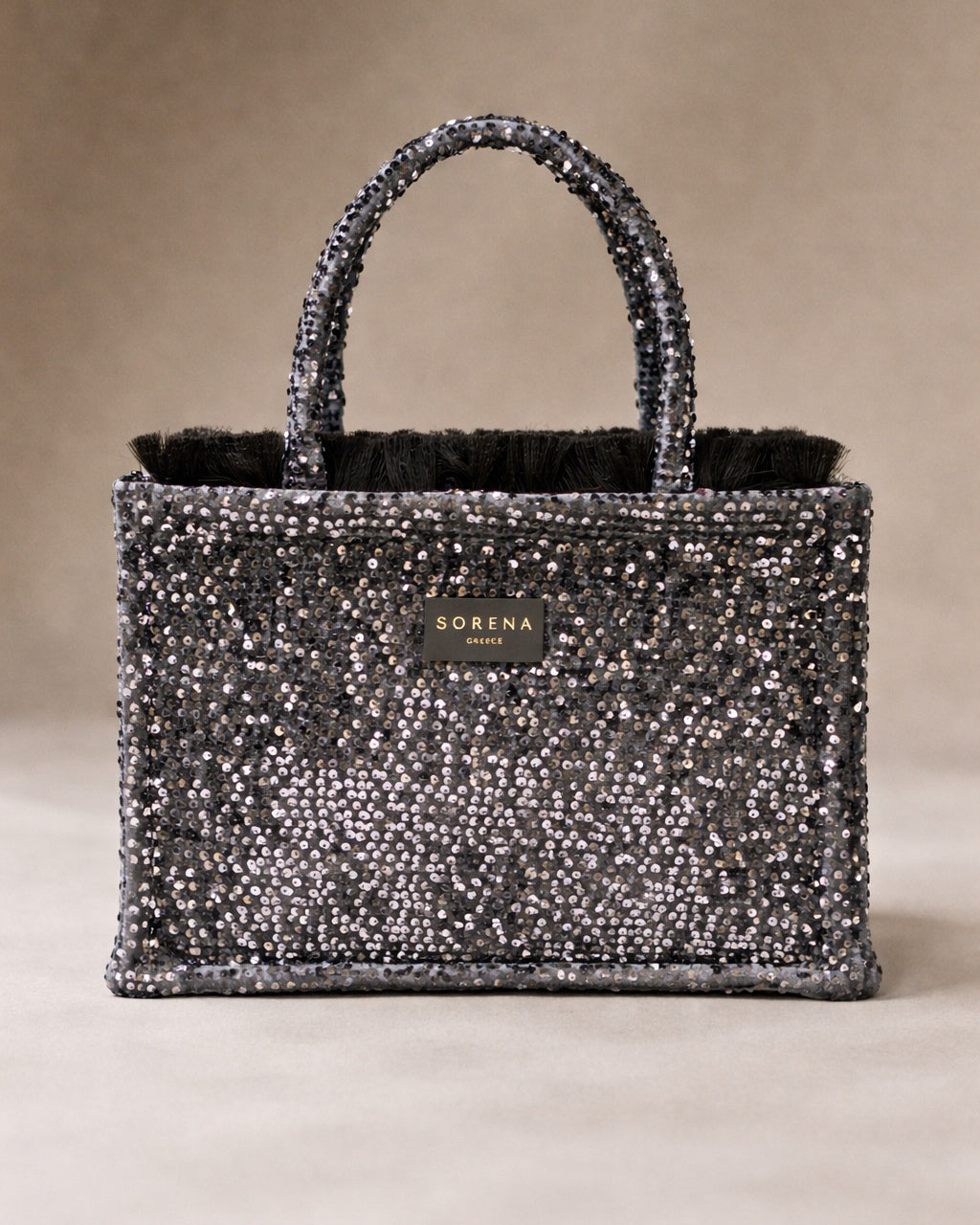 Noir Glam Medium Tote Bag