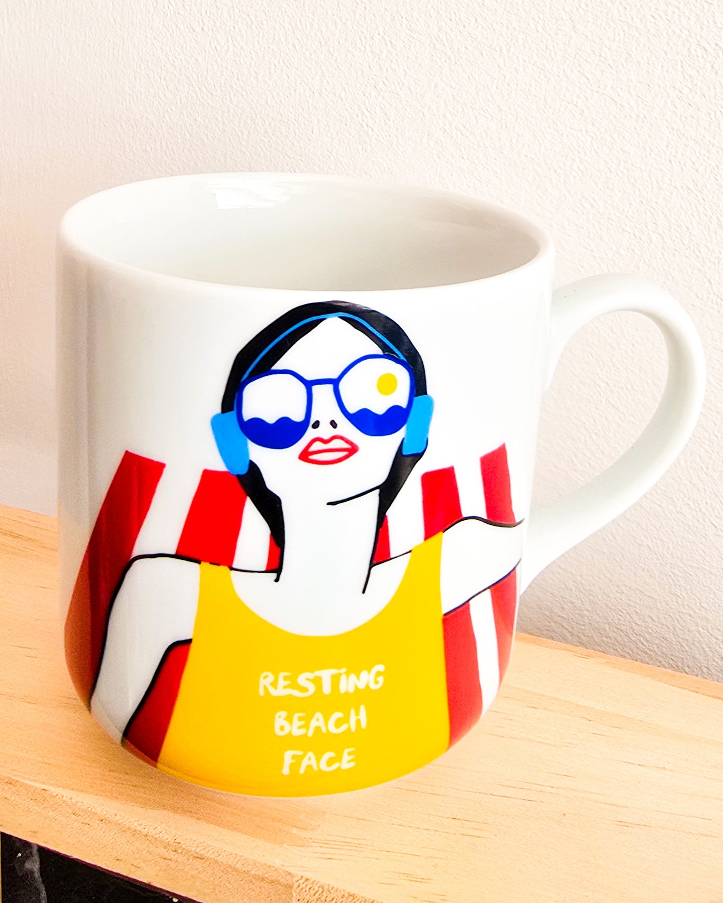 Resting Beach Face Mug