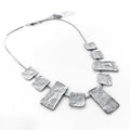 Clasic metal handmade necklace Silver